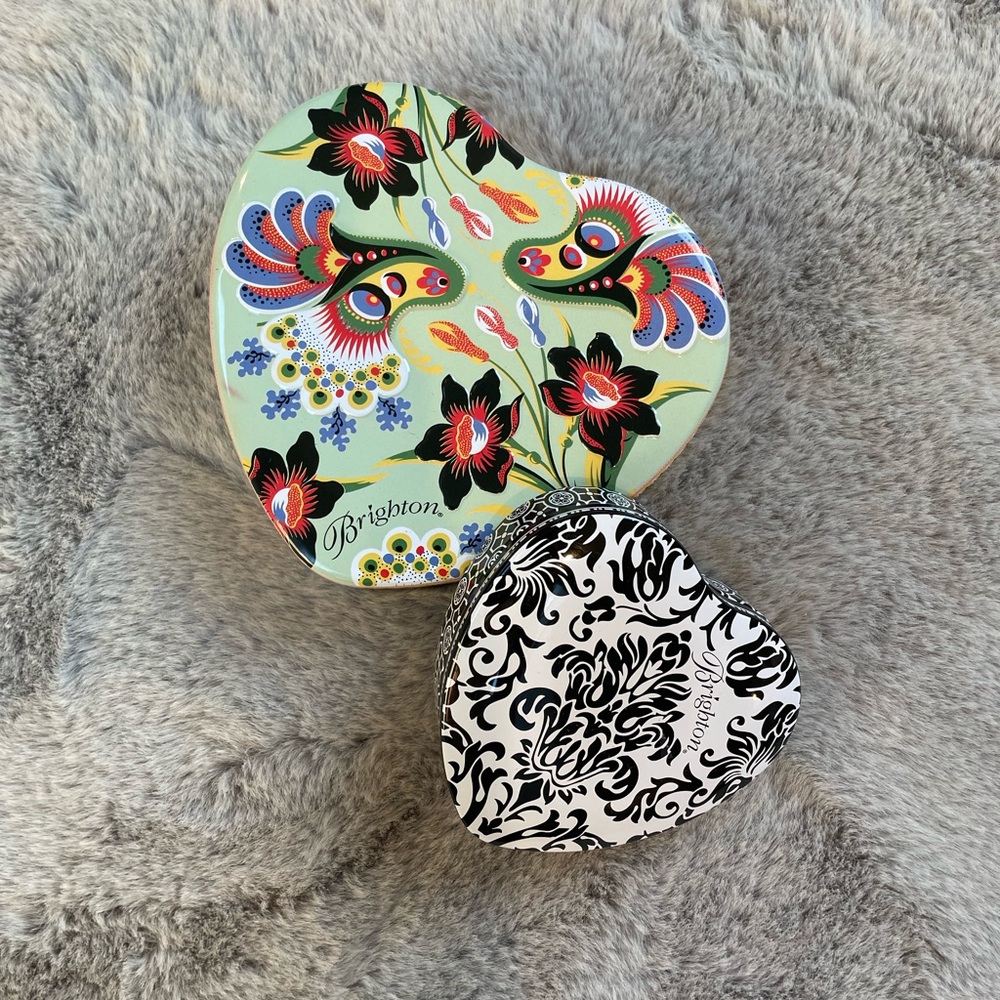 Set of Brighton jewelry tins